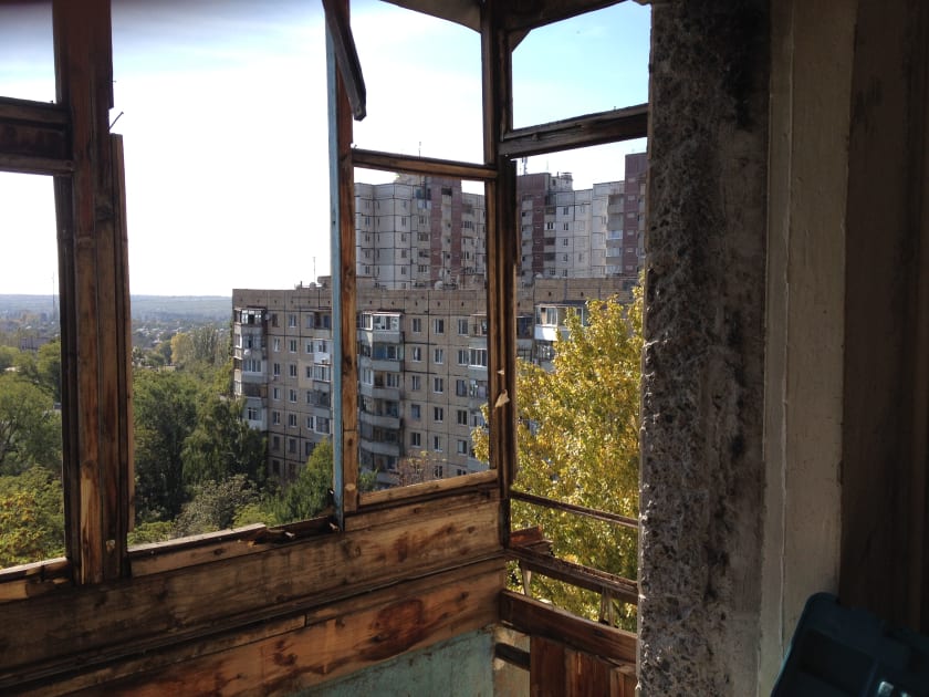 старый балкон