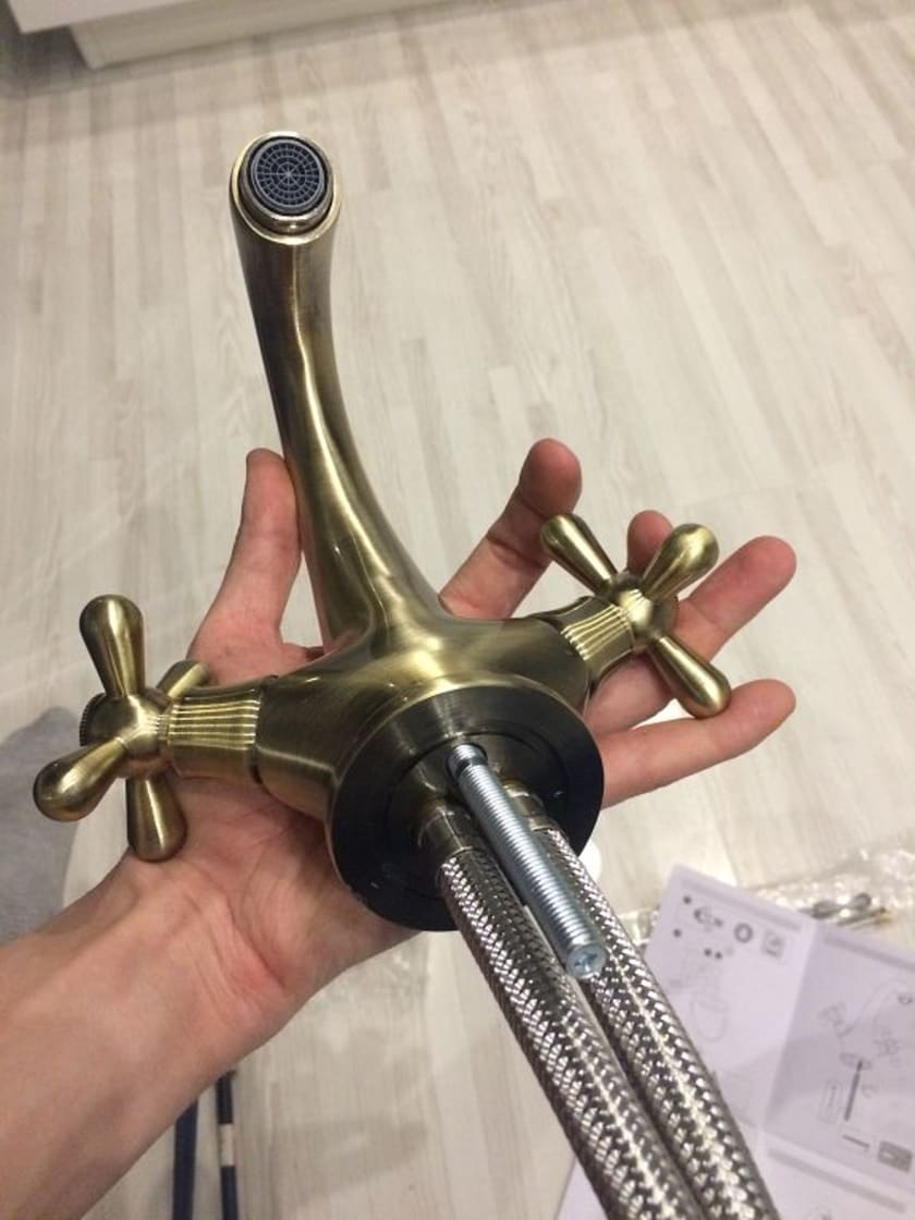 сборка смесителя