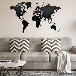 стильная карта мира
